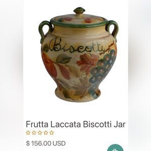 Frutta Laccata Biscotti Jar